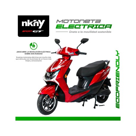 MOTONETA ELECTRICA ROJA SHIRLEY