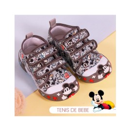 TENIS DE BEBE MC-TN06 GRIS 12/15 PAQ 6 PRS TINA