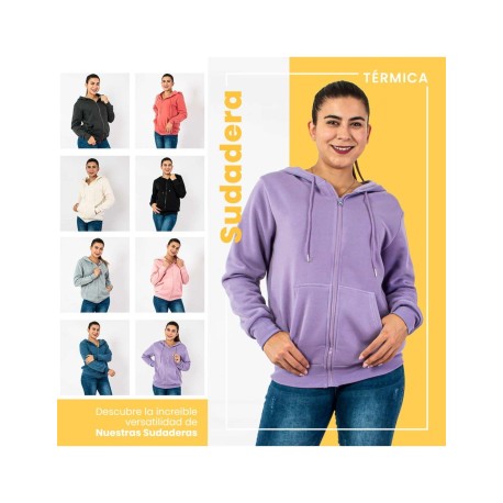SUDADERA DAMA HDJ (M-L) PAQ 10 PIEZAS MODA LIDER