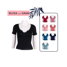 BLUSA DAMA SNT155 PAQ 10 PIEZAS MODA LIDER