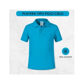 PLAYERA INFANTIL 11-12 AÑOS CIELO 150 SHIRLEY