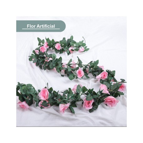 FLOR ARTIFICIAL GUIA ROSAL BLANCO PAQ 6 PIEZAS SHIRLEY