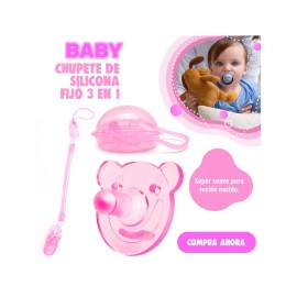 CHUPETE PARA BEBE ROSA SHIRLEY