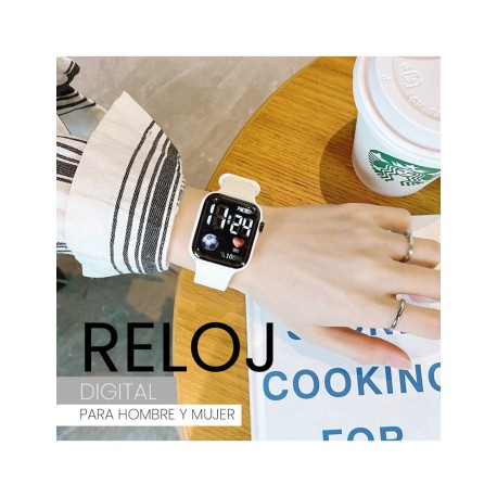RELOJ DIGITAL BLANCO SHIRLEY