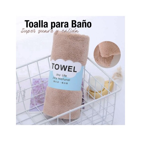 TOALLA PARA BAÑO 35X75 BEIGE SHIRLEY
