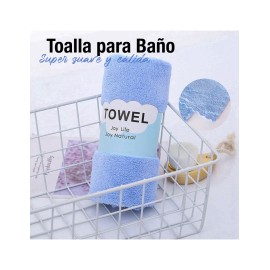 TOALLA PARA BAÑO 35X75 AZUL CLARO SHIRLEY