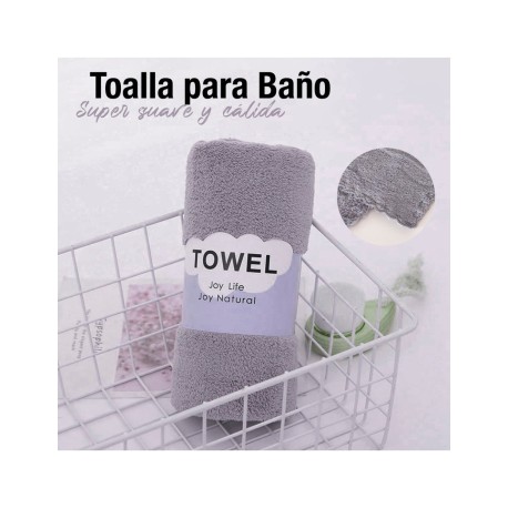 TOALLA PARA BAÑO 35X75 GRIS SHIRLEY