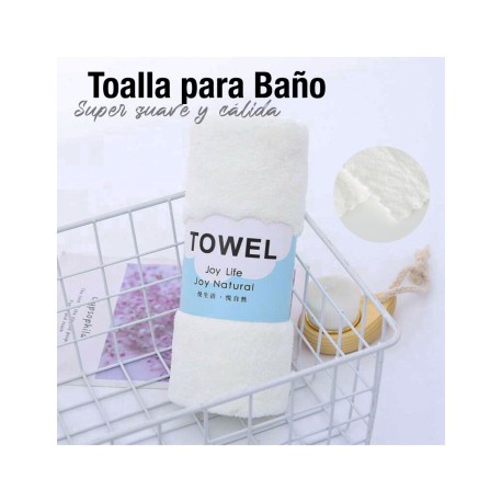 TOALLA PARA BAÑO 35X75 BLANCO SHIRLEY
