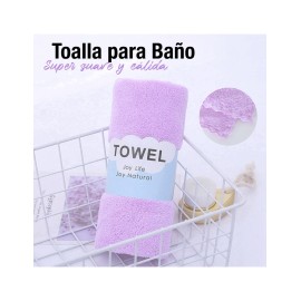 TOALLA PARA BAÑO 35X75 MORADO SHIRLEY
