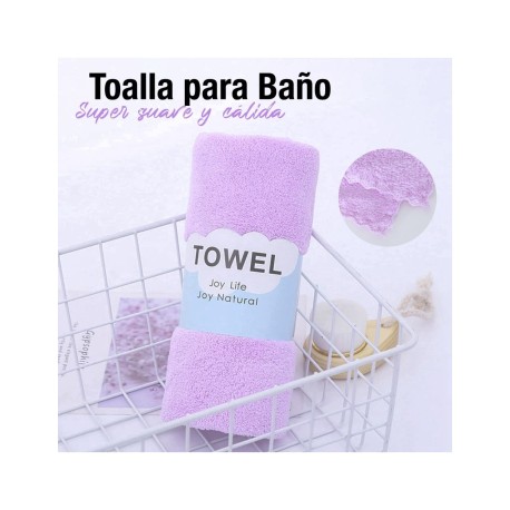 TOALLA PARA BAÑO 35X75 MORADO SHIRLEY