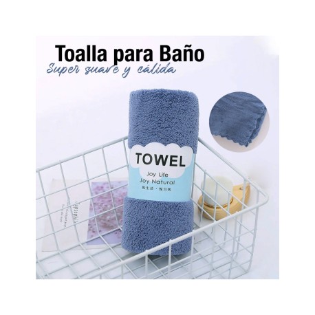 TOALLA PARA BAÑO 35X75 AZUL MARINO SHIRLEY