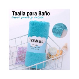 TOALLA PARA BAÑO 35X75 TURQUESA SHIRLEY