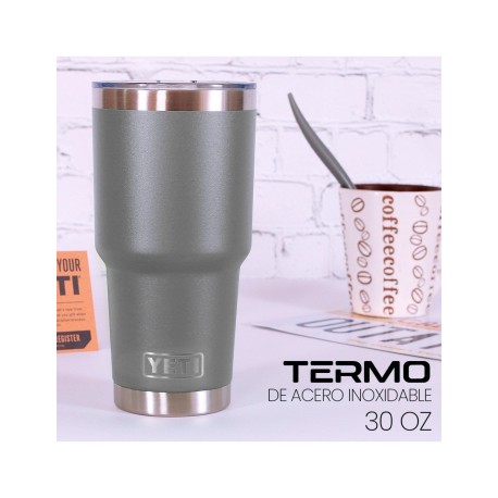 TERMO YETI 30 OZ COLOR GRIS HUA TANG