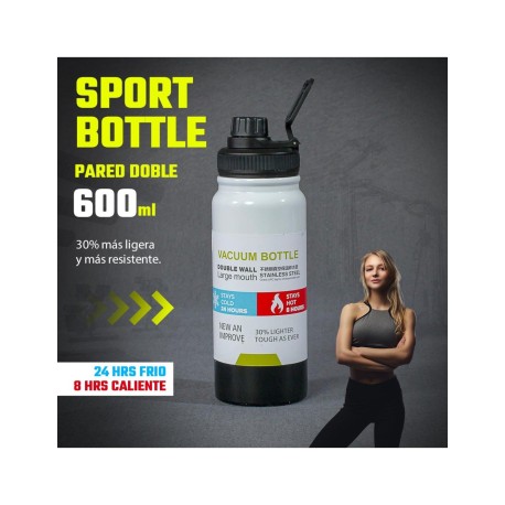 CILINDRO TERMICO 600ML BLANCO SHIRLEY