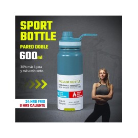 CILINDRO TERMICO 600ML AZUL CLARO SHIRLEY