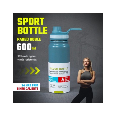 CILINDRO TERMICO 600ML AZUL CLARO SHIRLEY