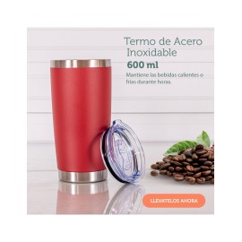 TERMO 20 OZ COLOR ROJO SHIRLEY