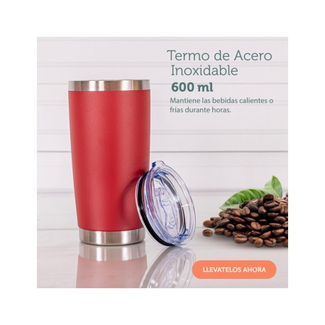 TERMO 20 OZ COLOR ROJO SHIRLEY