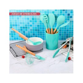 JUEGO DE UTENCILIOS DE COCINA AZUL SHIRLEY