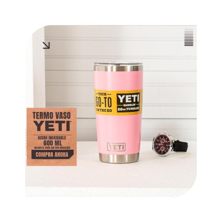 TERMO YETI 20OZ COLOR ROSA HUA TANG