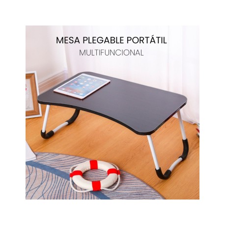 MESA MULTIUSOS PORTATIL NEGRA SHIRLEY